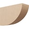 Ekena Millwork 6"W x 18"D x 12"H Classic Durham Rough Cedar Woodgrain TimberThane Corbel, Primed Tan CORUR06X18X12DURRCPR - alternate 1